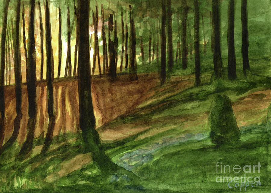 Light Through the Woods Painting by Robert Coppen