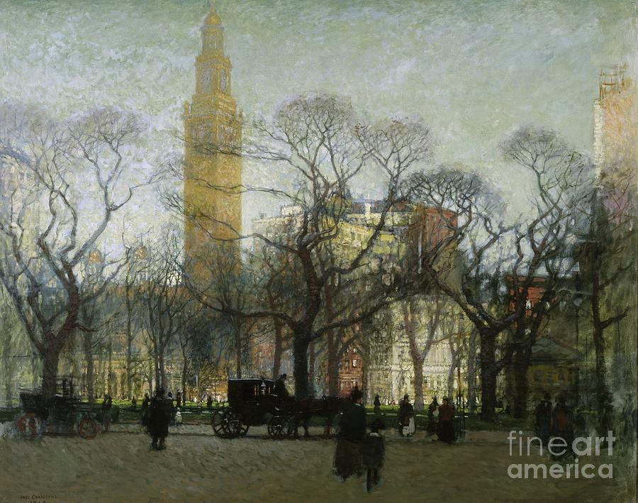 Afternoon Madison Square, 1910 Painting by Paul Cornoyer