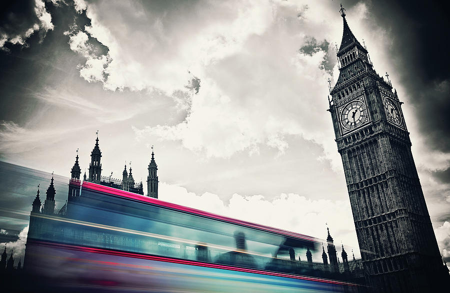 Big Ben Photograph - Afternoon Rush To Londons Big Ben II by Kamil Swiatek