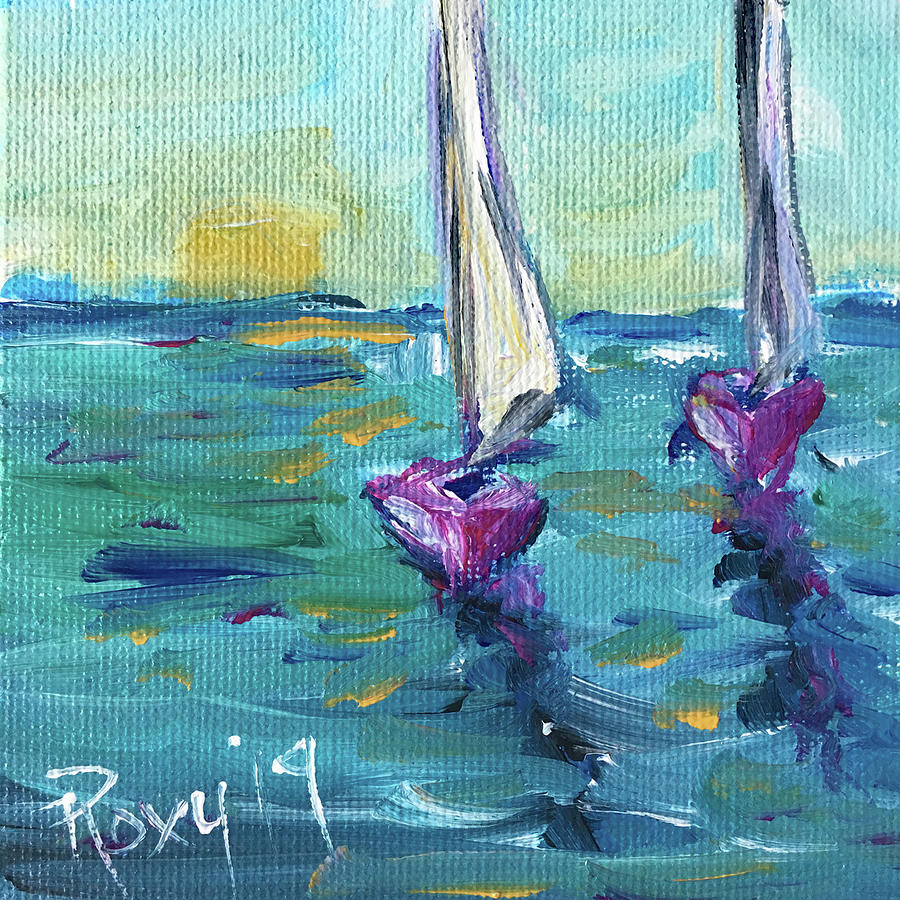 Afternoon Sail Painting by Roxy Rich