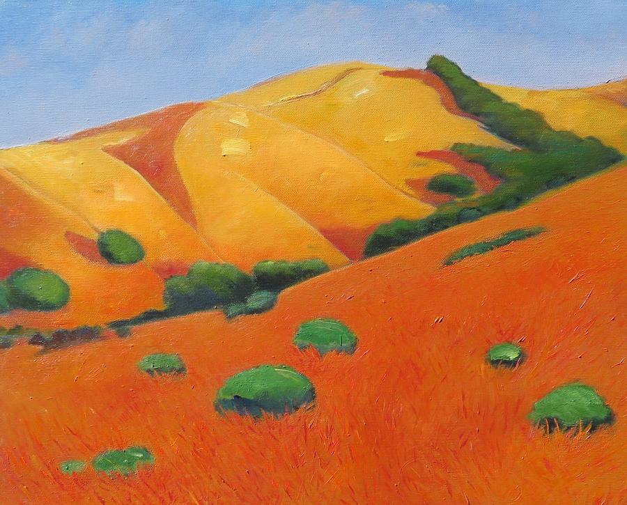 Golden Hills Painting - Afternoon Sun by Gary Coleman
