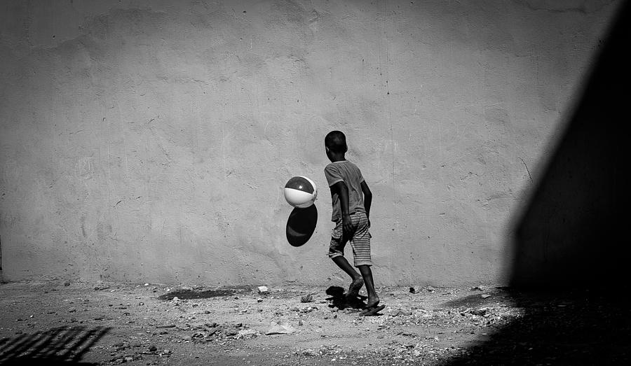 Black And White Photograph - Against The Wall by Inge Schuster