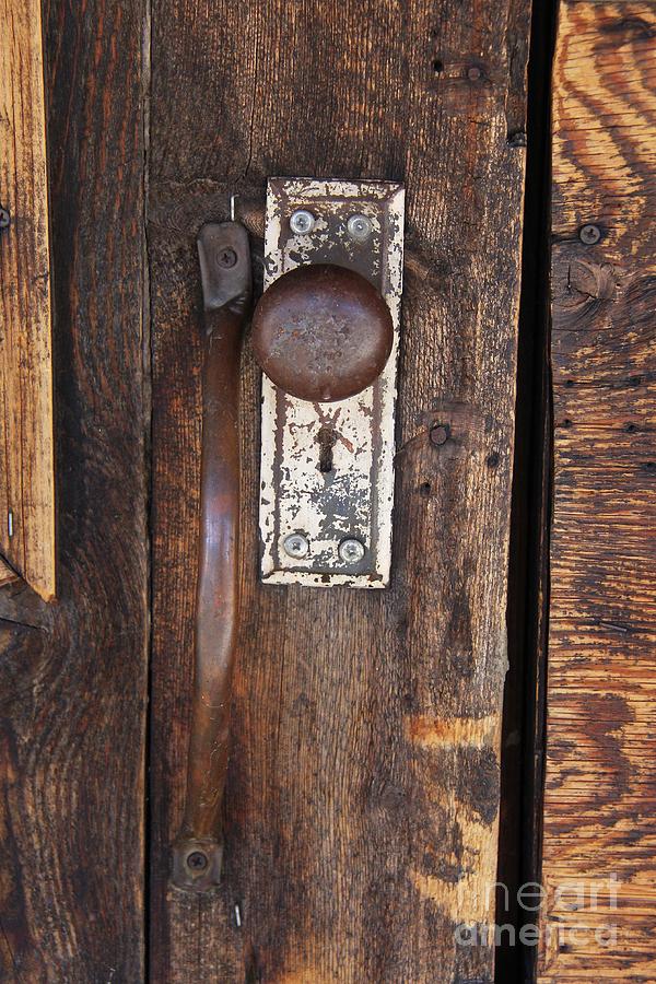 Door Handle Photograph - Aged Openings  by Suzanne Oesterling