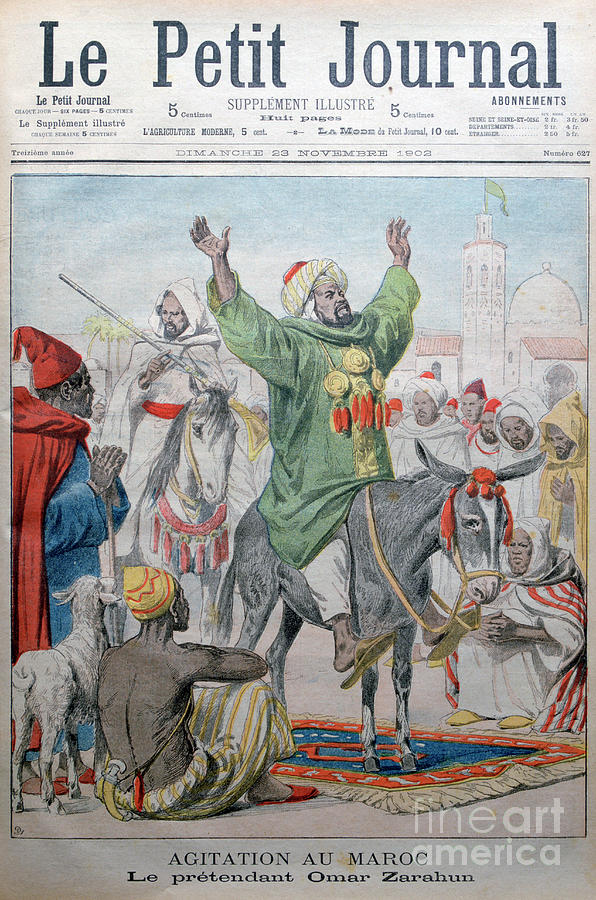 Agitation In Morrocco Omar Zarahun Drawing by Print Collector