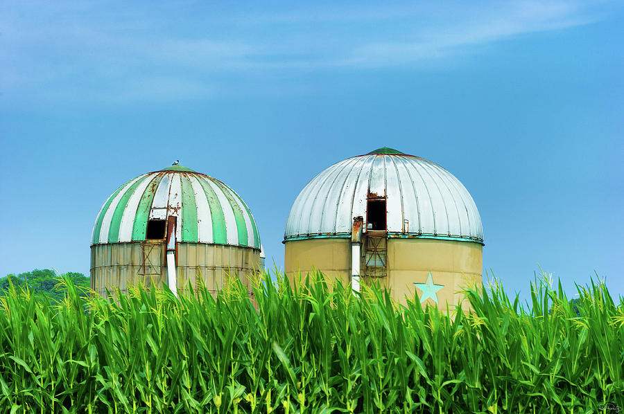Farm Photograph - Agricultural Silos of Rural West Virginia by Dee Browning
