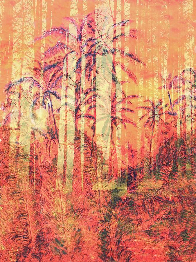 Ahiahi Mahina Forest Painting by Michael Silbaugh