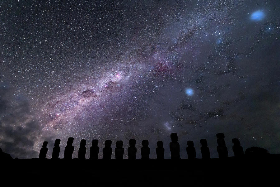 Ahu Tongariki at Night by Erika Valkovicova Ahu Tongariki at Night by Erika Valkovicova