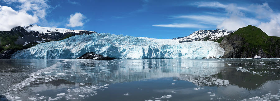 Aialik Glacier Panorama Photograph by Travel Quest Photography