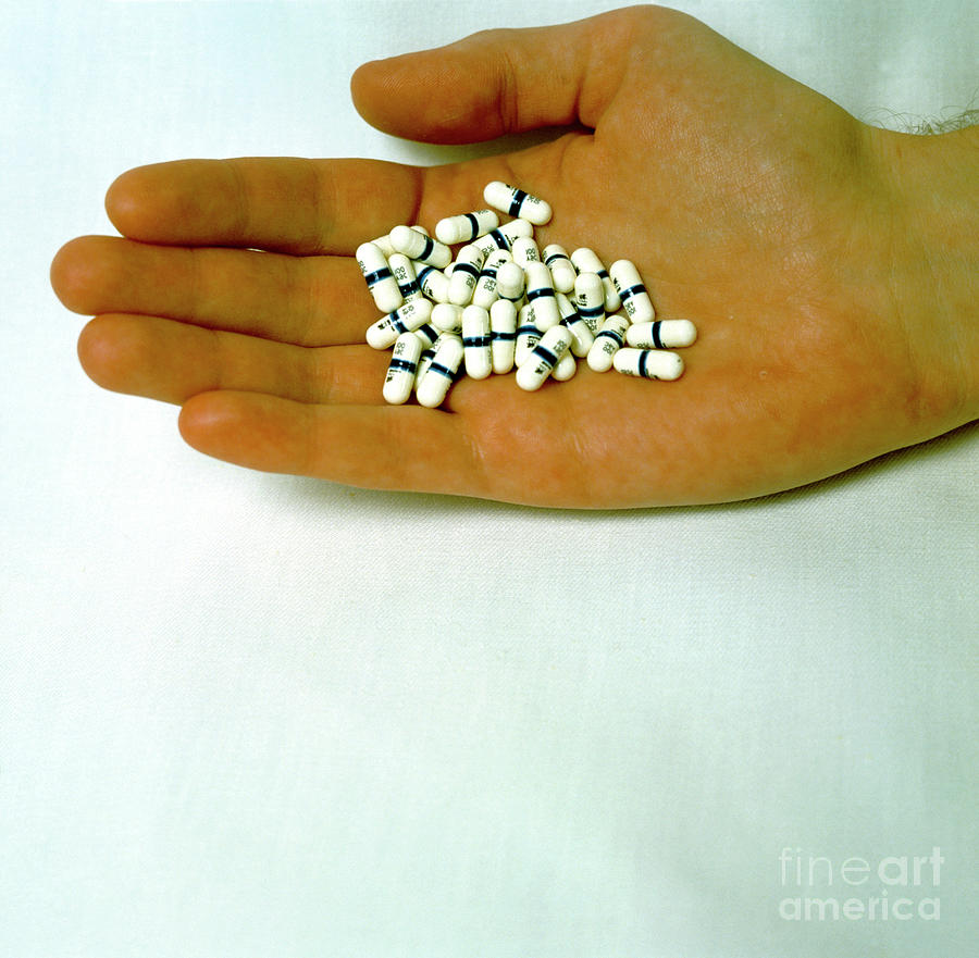 Aids Drug Capsules Photograph by John Cole/science Photo Library Fine