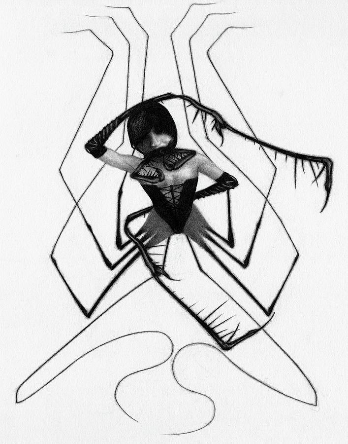 Aiko The Mistress Noir - Artwork Drawing by Ryan Nieves