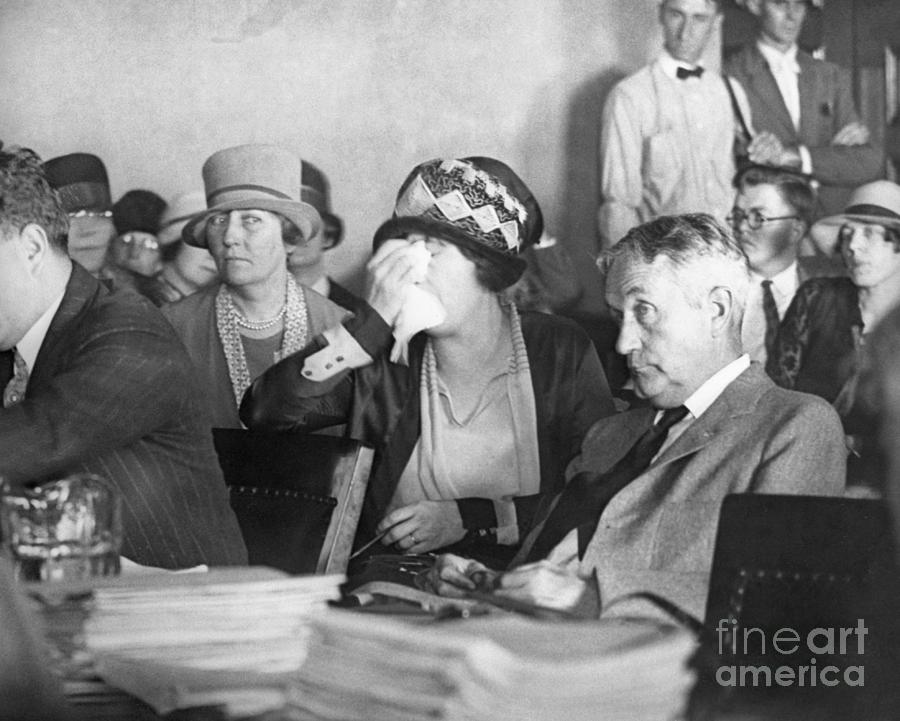 Aimee Semple Mcpherson Crying In Court Photograph By Bettmann Fine