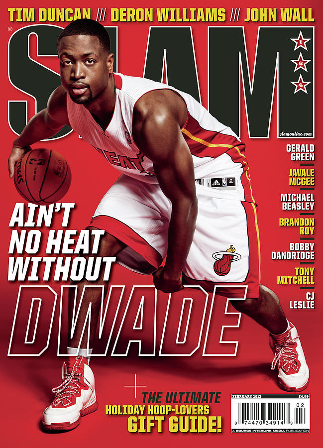 Miami Heat Photograph - Aint No Heat Without D Wade SLAM Cover by Tom Medvedich