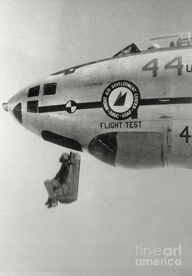 Air Force Pilot Testing Ejection Seat Photograph by Bettmann