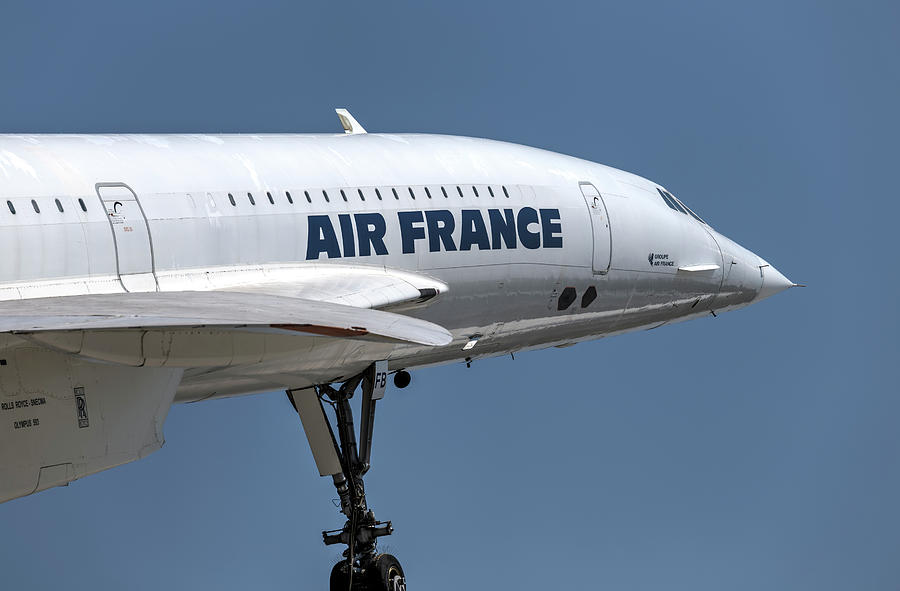 Concorde Airliner Photograph - Air France Concorde Airliner by David Pyatt