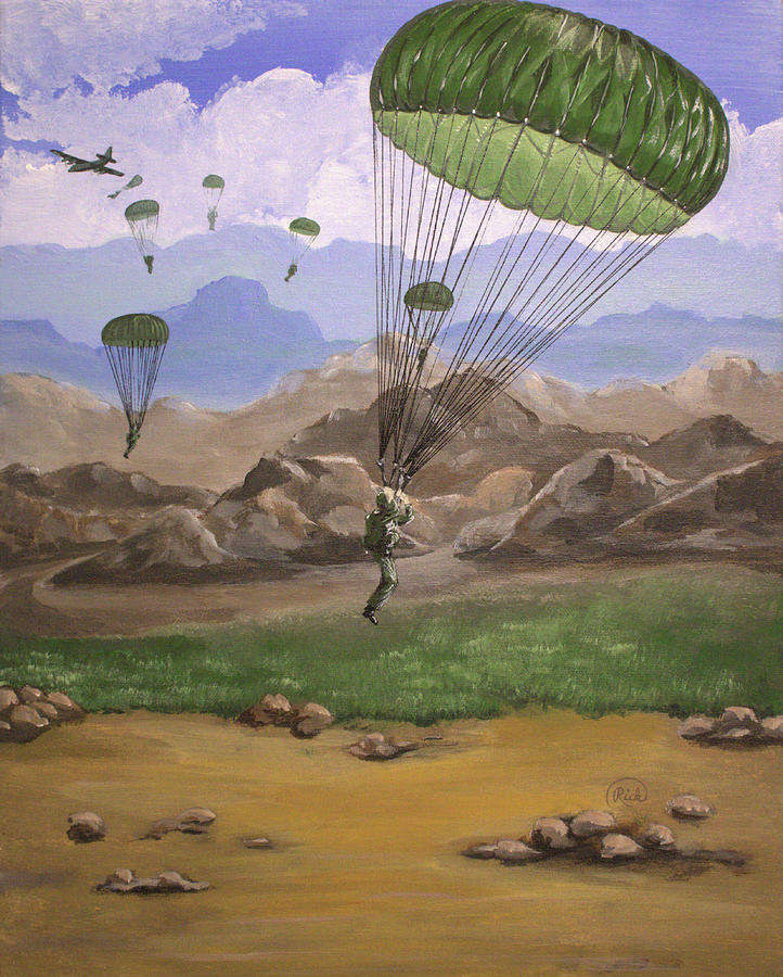 Airplane Painting - Airborne by Rick Mcclelland