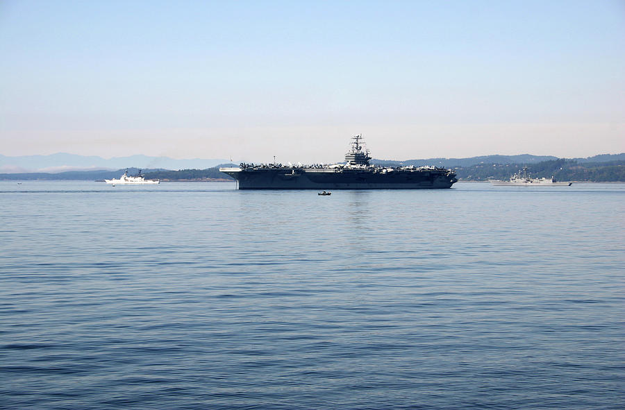 Aircraft Carrier Photograph by Vander