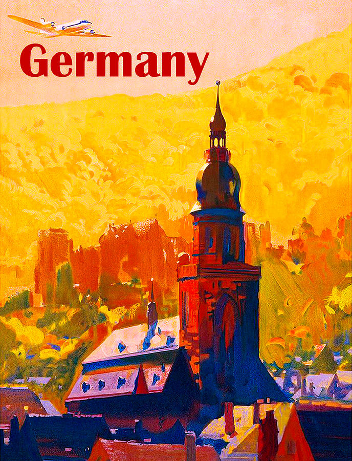 Airline to Germany Digital Art by Long Shot
