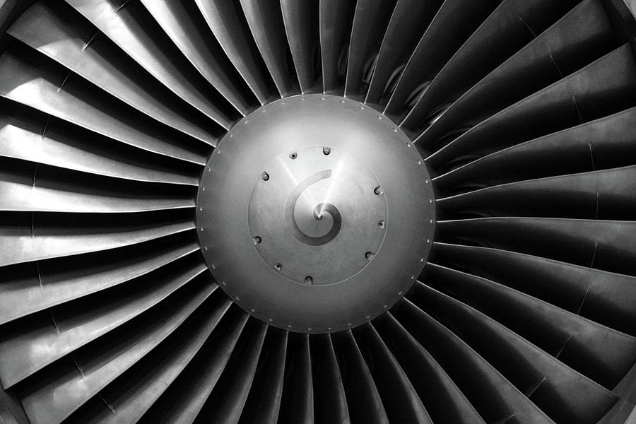 Airliner Engine Fan Photograph by Kickers