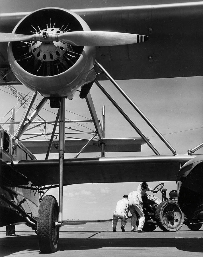 Airplane Attachment Photograph by The New York Historical Society