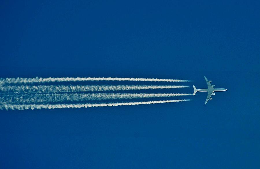 Airplane In Sky Photograph by Anuma Bhattarai