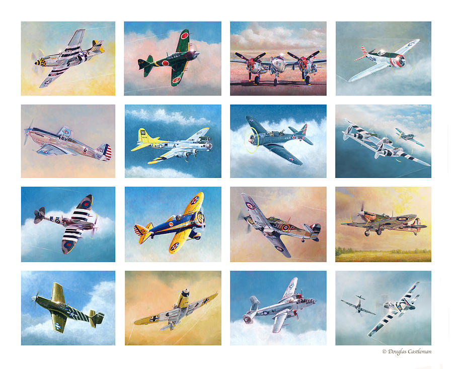 Airplane Poster Painting