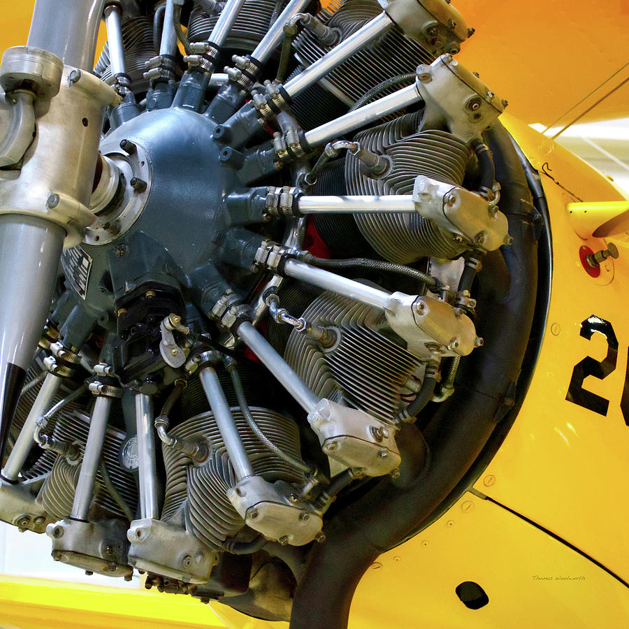 Airplanes Propeller And Engine SQ Format Photograph by Thomas Woolworth