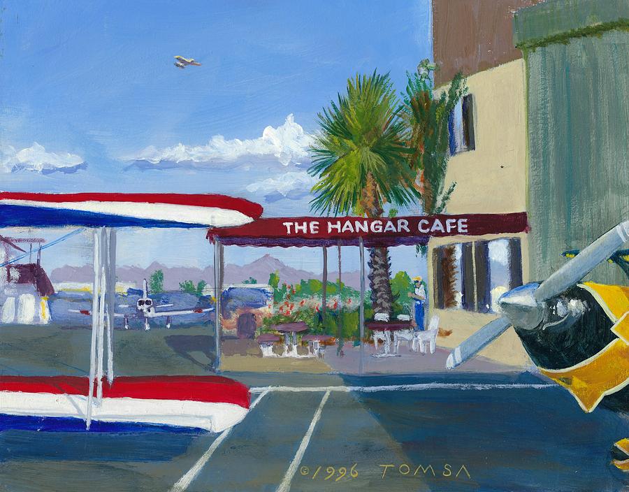 Airport Eats Painting by Bill Tomsa