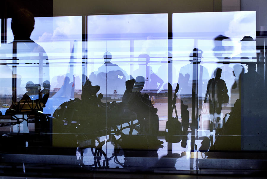 Airport Silhouettes Photograph by Nikada