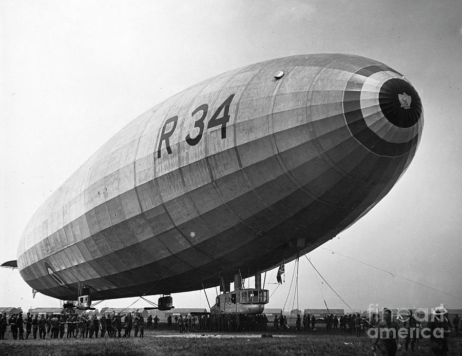 Airship After Crossing Atlantic Photograph by Bettmann