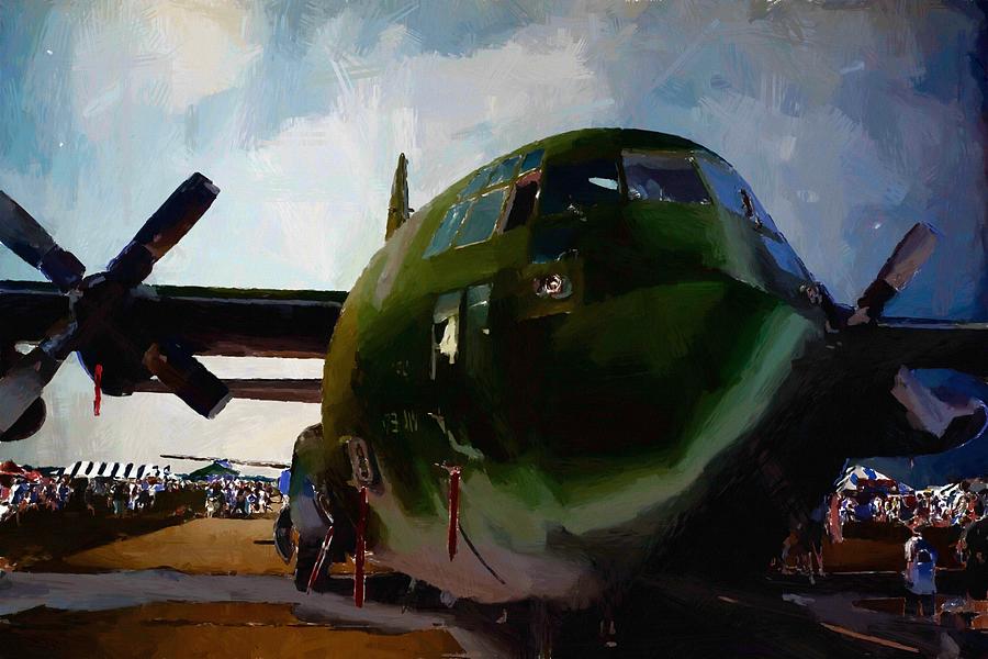 Airshow Herk Mixed Media by Christopher Reed