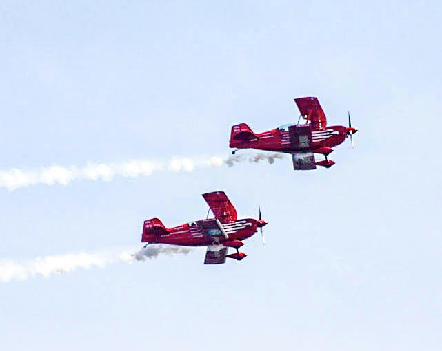 Airshow Performers in Atlantic City New Jersey Photograph by William E