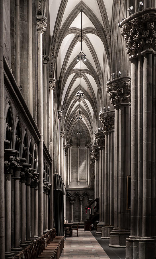Architecture Photograph - Aisle by Fred Louwen