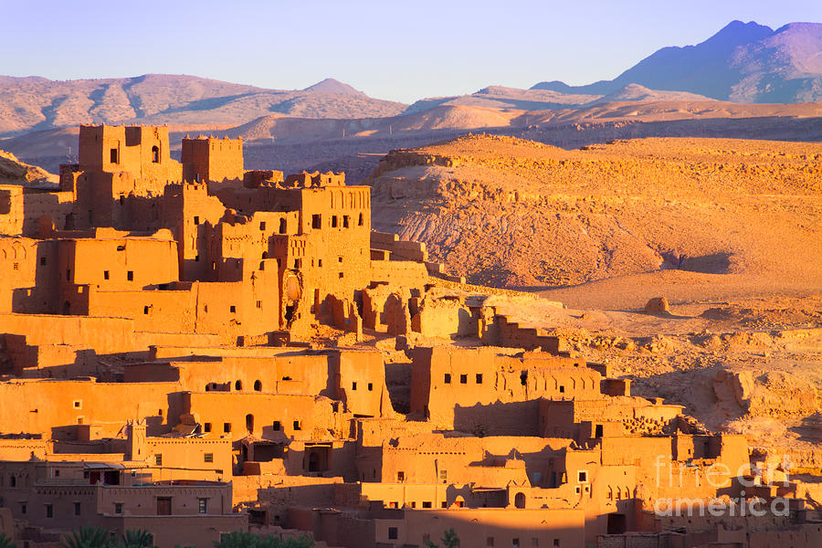 Oasis Photograph - Ait Benhaddoufortified City Kasbah Or by Matej Kastelic Oasis Photograph - Ait Benhaddoufortified City Kasbah Or by Matej Kastelic