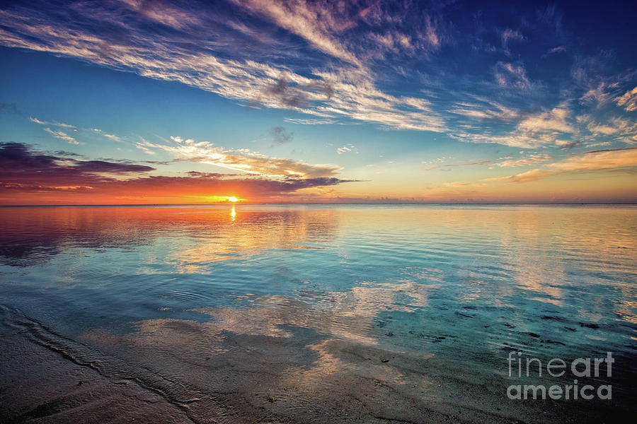 Aitutaki Sundown Photograph by Becqi Sherman