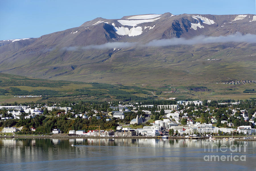 Akureyri, Iceland, Panorama Photograph