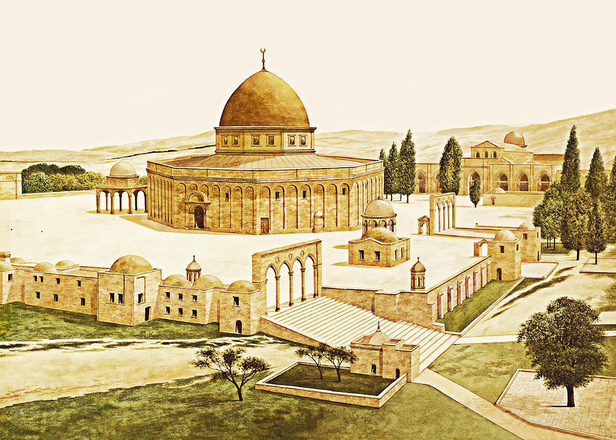 Al Aqsa 1880 Photograph by Munir Alawi