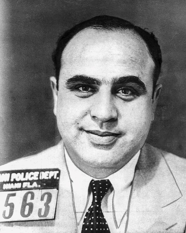 Scarface Photograph - Al Capone Photographed After Having Been Arrested In Miami by Photo File