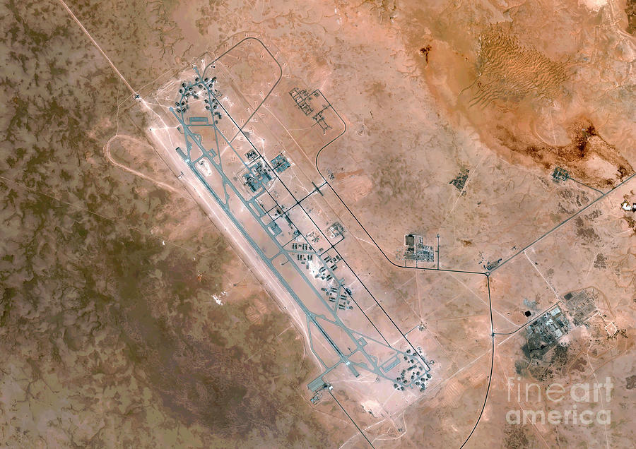 Al-jufra Airbase Photograph by Airbus Defence And Space / Science Photo Library