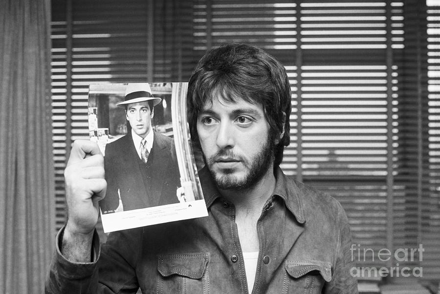Al Pacino Holding Photo Of Himself Photograph by Bettmann