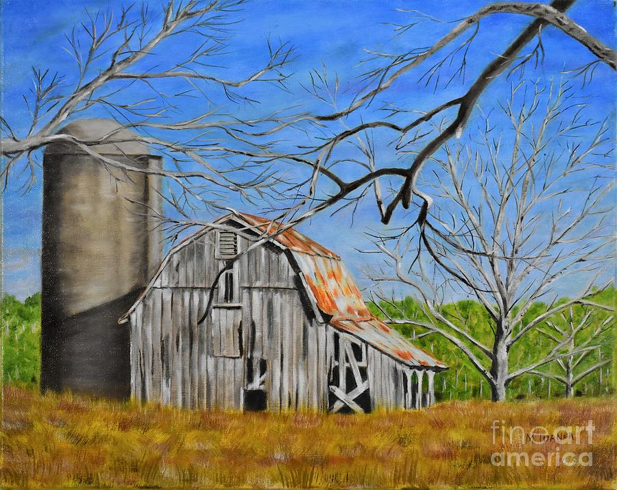 Alabama Barn Painting by Melvin Turner
