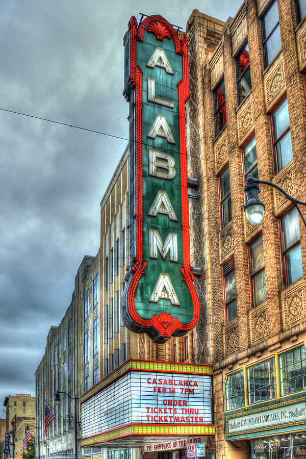 Alabama Theatre 7 Historic Birmingham Alabama Signage Art Photograph by Reid Callaway