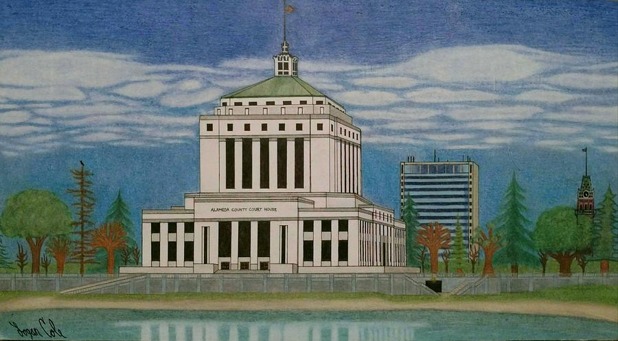 Alameda County Court House Drawing by Logan Cole  Fine Art America