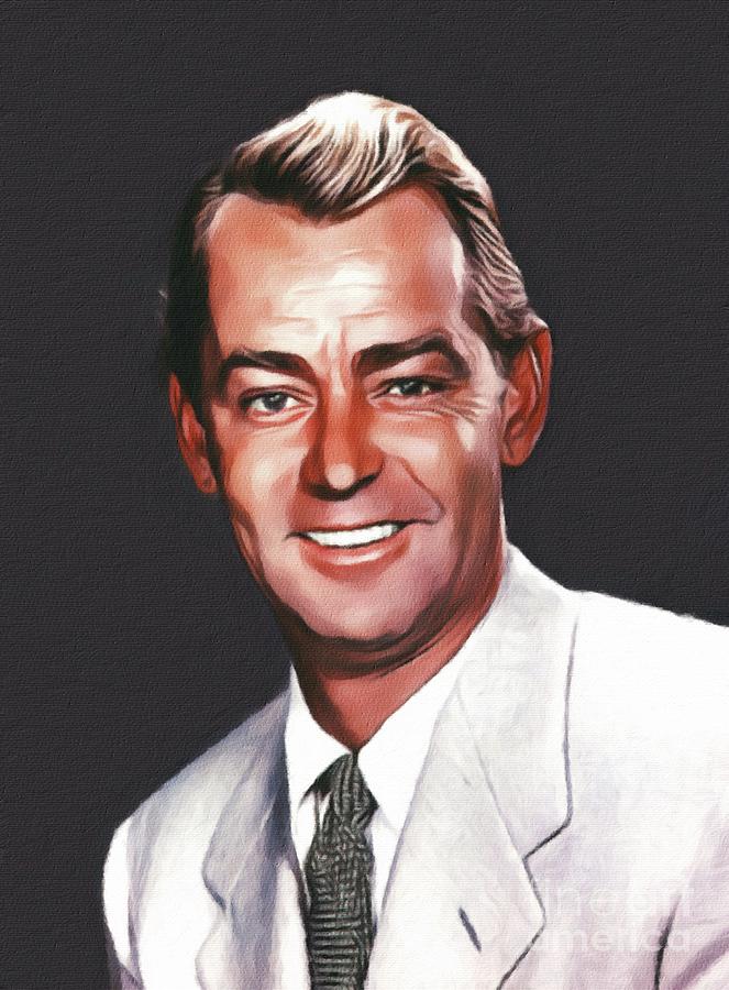 Alan Ladd,Hollywood Legend Painting by Esoterica Art Agency - Pixels