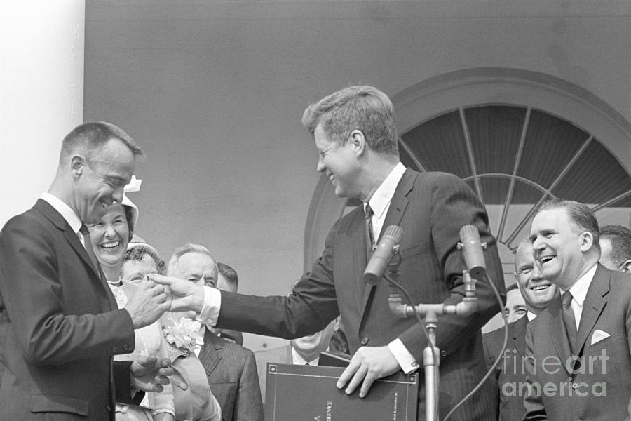 Alan Shepard Gets Medal Photograph by Bettmann