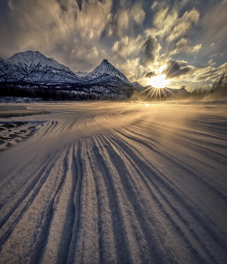Alaska, Frozen Matanuska River -70382 Photograph by Raimondo Restelli
