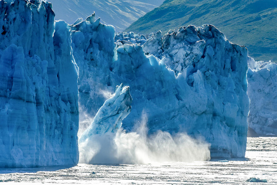 Alaska Glacier Photo - Hubbard glacier calving in Disenchantment Bay ...