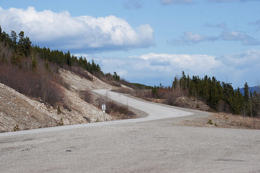 Alaska Highway Mountain Road Photograph by Robert Braley - Pixels