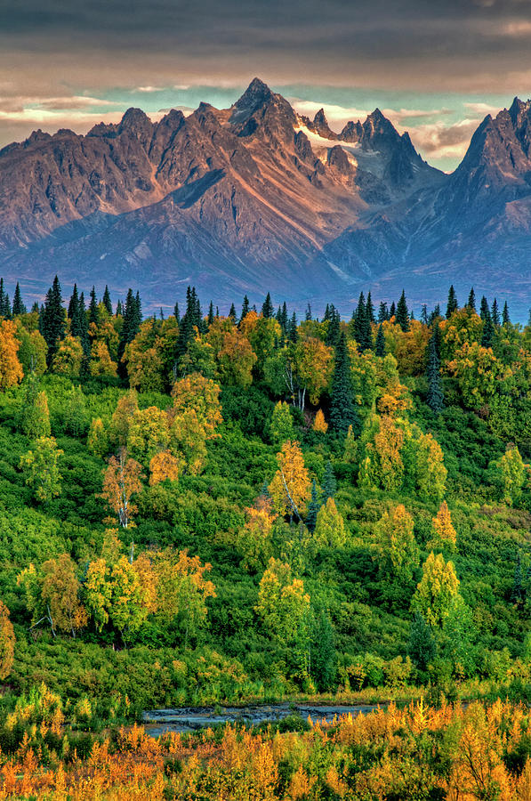 Alaska Range Foothills Photograph by Mark Newman