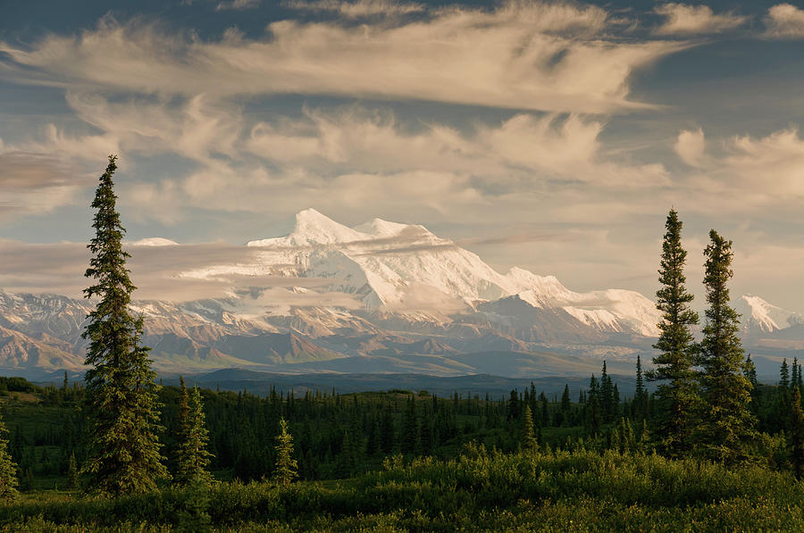 Alaska Range With Mt Foraker Photograph by John Elk