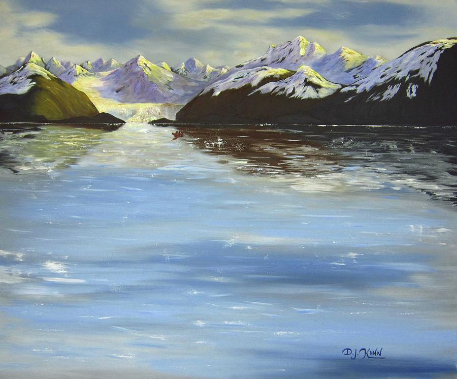 Alaskan Glacier II Painting by Dottie Kinn